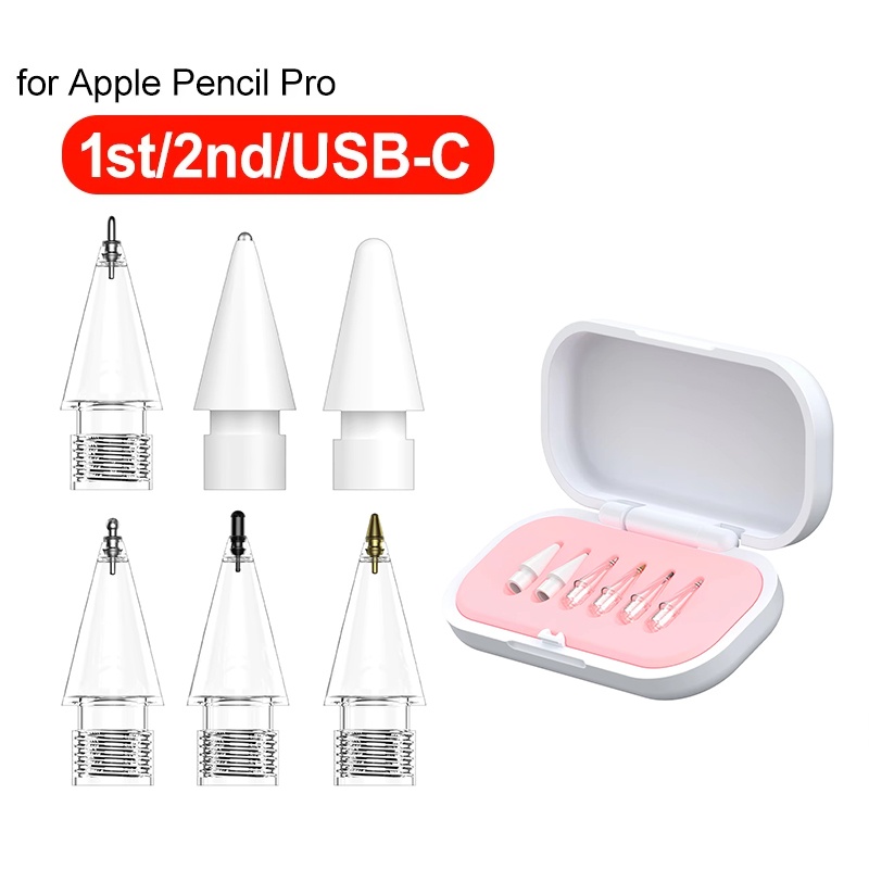 Stylus Replacement Tip - 6 Stück Ersatz-Stiftspitzen für Apple Pencil