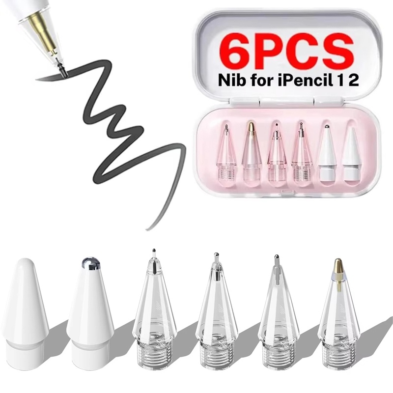 Stylus Replacement Tip - 6 Stück austauschbare Stiftspitzen für Apple