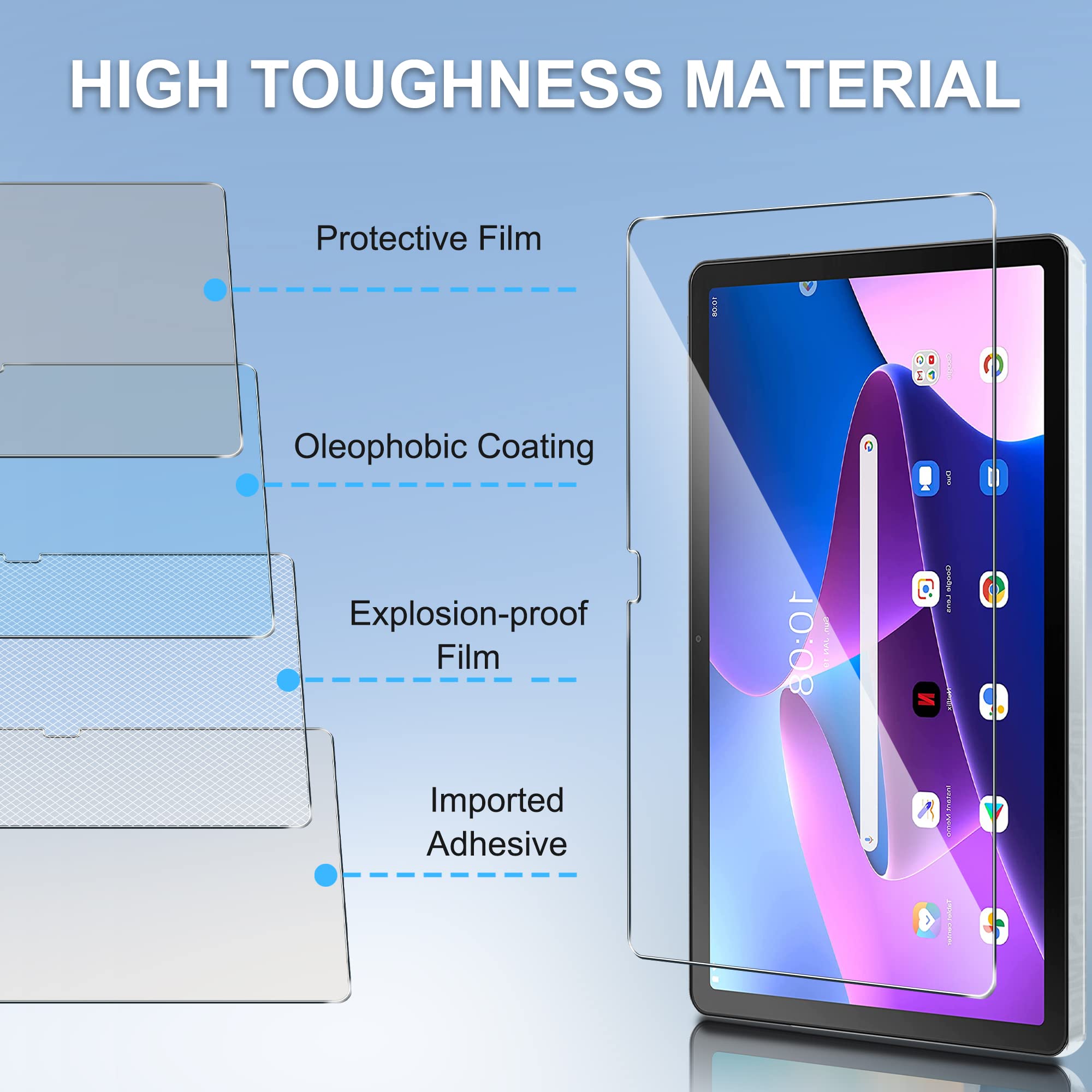 2 Stück gehärtete Glas folie f – Oukitel Tablet Accessories Bewertung und Preis
