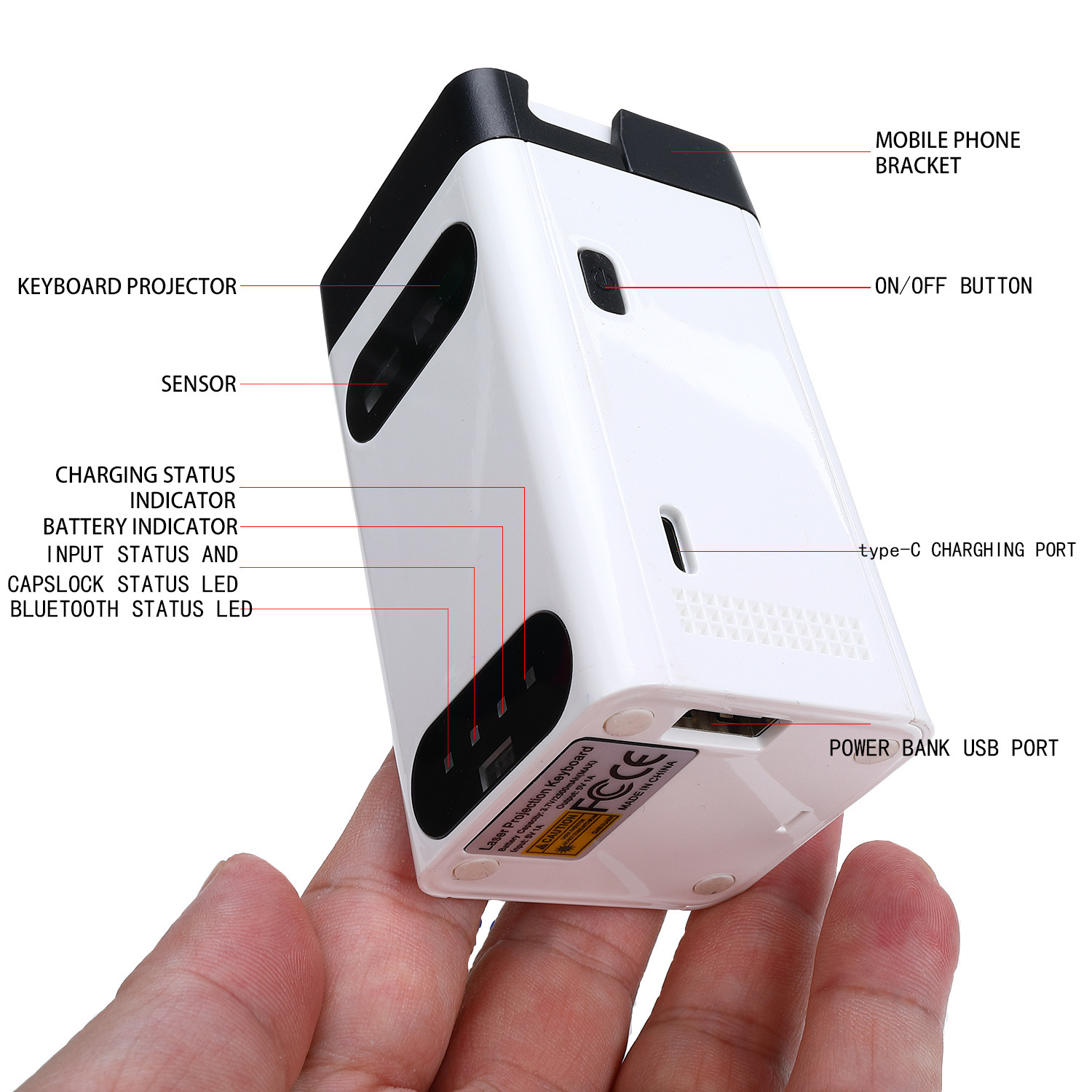Laser-Projektions-Virtuelle Ta – Bluetooth Trackpad Bewertung und Preis